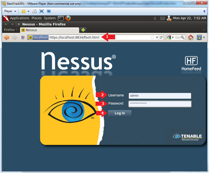 how to use nessus on metasploitable 2