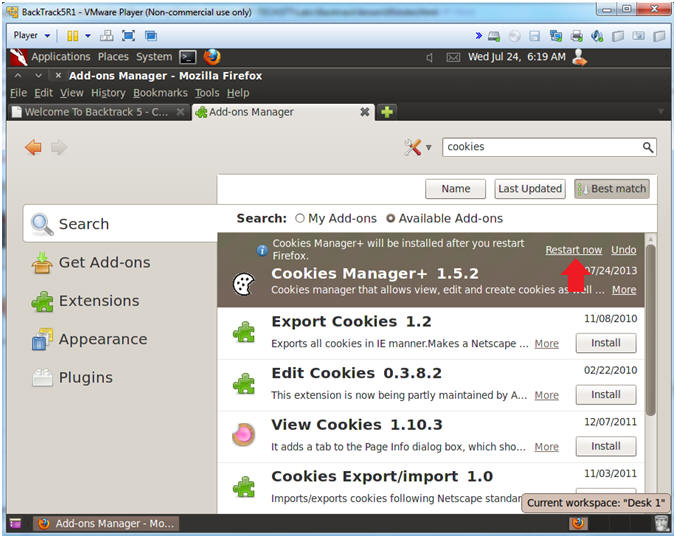 import export cookies firefox