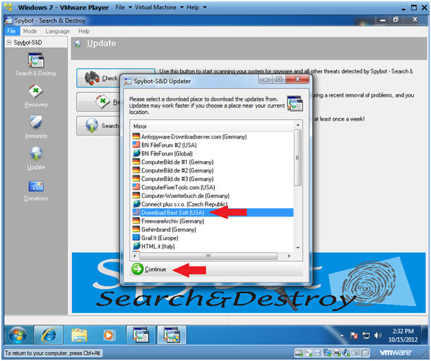 free spybot search and destroy for windows 7