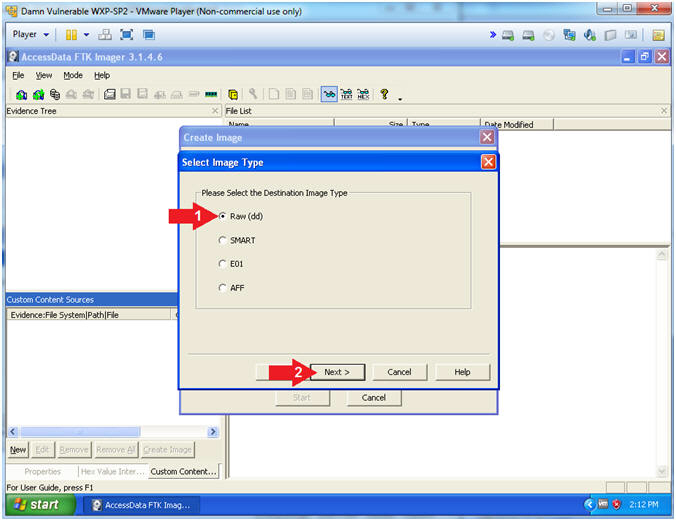 precious disk image passwords ftk