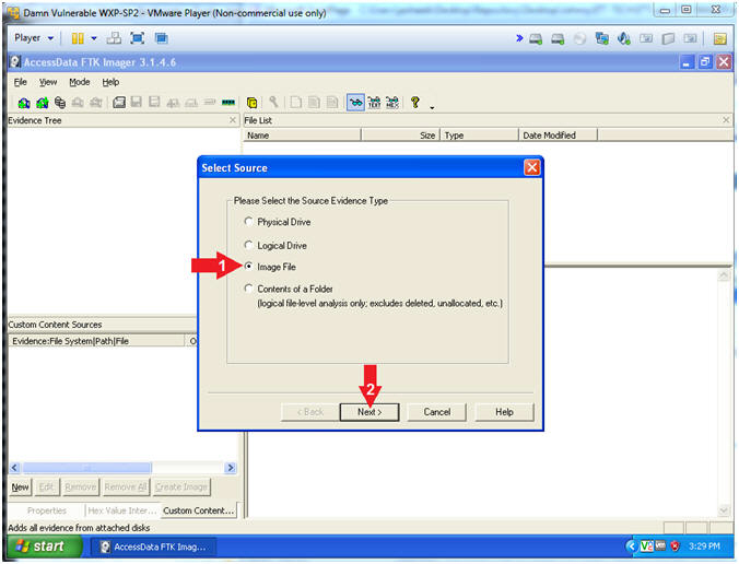 Ftk Imager Lesson 4 Mount Image File Recover Deleted File