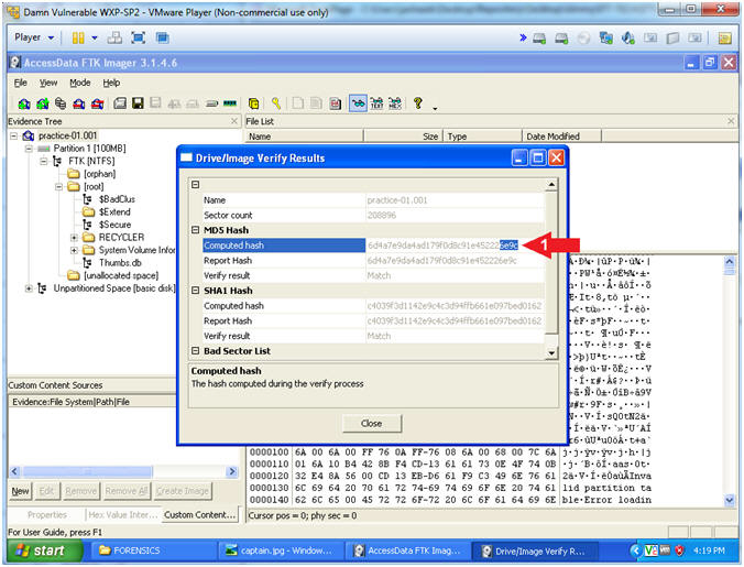 data recovering with accessdata ftk imager