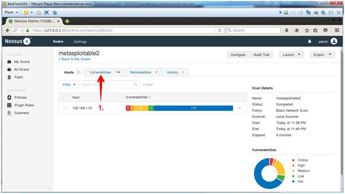 how to use nessus on metasploitable 2