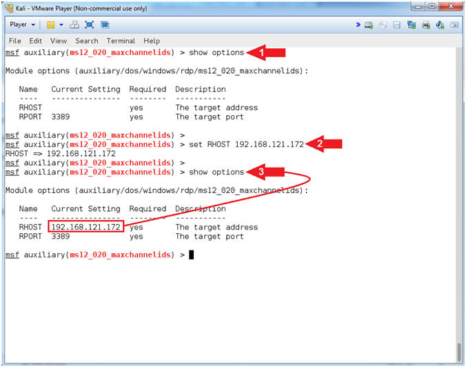 Metasploit Ms12 0 Kali 1 0 Rdp Windows Exploit Set Memory Crash Dump File